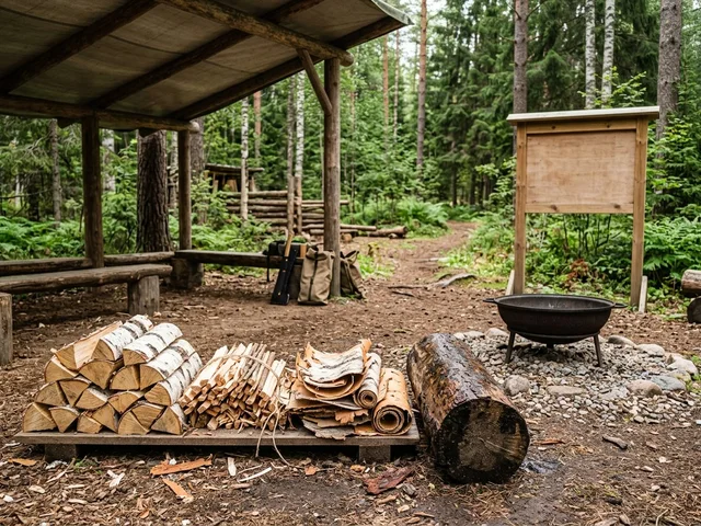 Дрова для школы выживания и туризма в Климовске